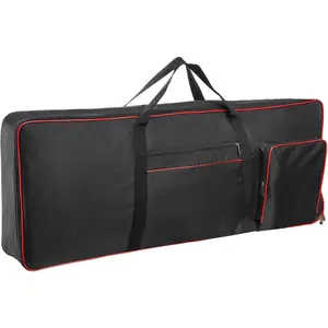 61 Key Keyboard Gig Bag Case,Portable Durable Keyboard Piano  600D Oxford Cloth with 10mm  Padded Case Gig Bag