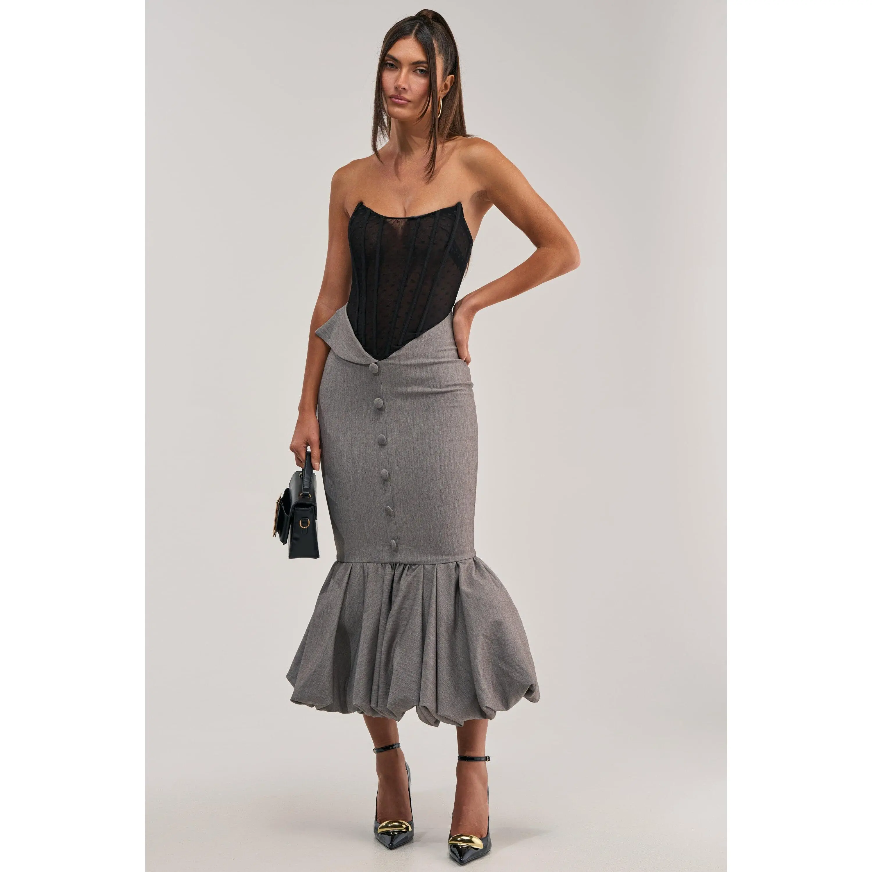 CORPORATE BADDIE MAXI DRESS