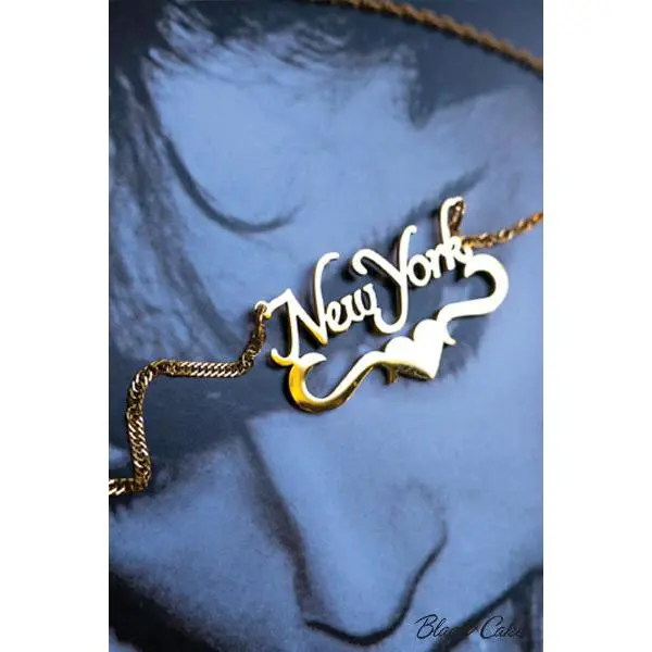 New York Nameplate Necklace – Big City Love, Bold Style