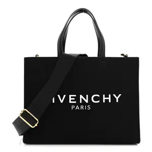 Pre-owned GIVENCHY Canvas Shoulder Bags Small G Tote Black