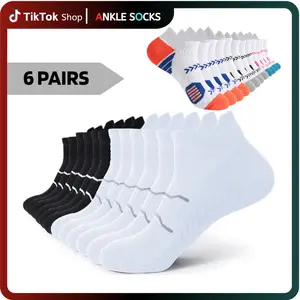 TikTok Viral Socks Ultra Plush Breathable Ankle Socks for Men & Women All-Day Comfort Cushioned Design for Work Travel & Exercise Anti-Slip Arch Support Moisture-Wicking Technology 6 Pairs