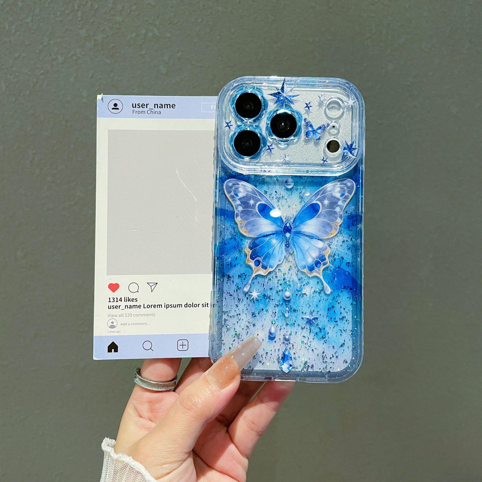 Compatible with iPhone 17 Pro Max/ 16/15/14/13 Shell pattern hand pearl bow phone case-HN312-2