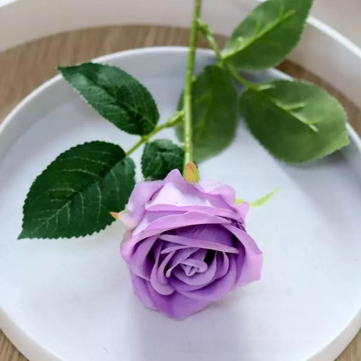 12Pcs Silk Fabric Artificial Rose Bouquet Set - 3D Full Realistic Fake Flowers, Luxury Versatile Home Decoration Ornaments, Floral Decor for Living Room Study, Ideal for Wedding Layout Photo Prop Gift