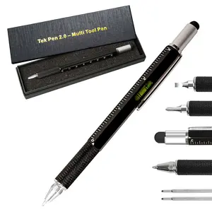 Tek Pen 2.0 Tactical Multi-Tool Utility Pen Screwdriver, Ruler, Bubble Level, & Ballpoint Pen