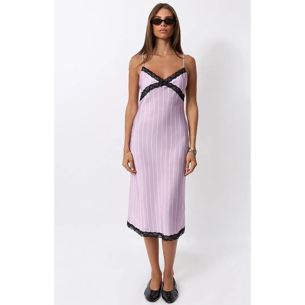 WEWOREWHAT Women's Cami Slip Midi Dress