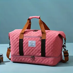 Large Capacity Travel Duffel Bag - Sports Fitness Gym Yoga Tote Bag - Weekend Overnight Bag and Suitcase Tote Bag