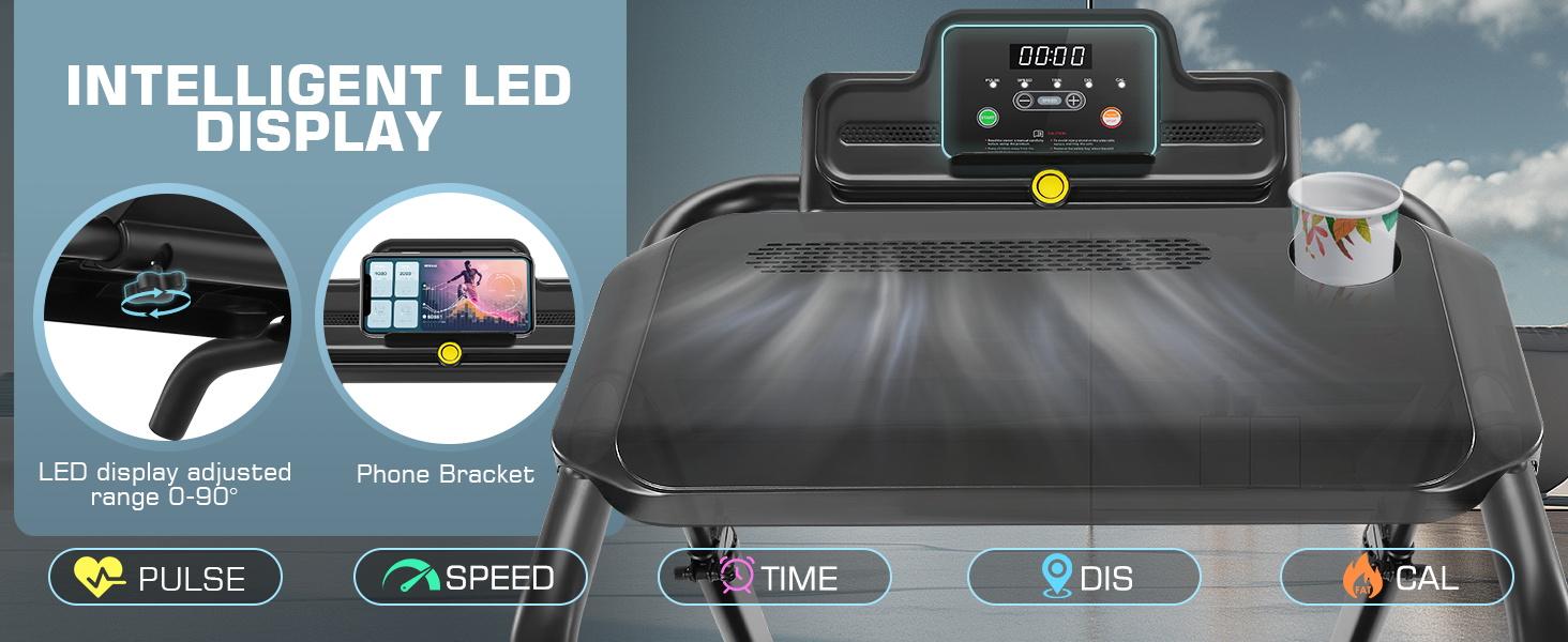 3-in-1 Foldable Treadmill with Desk, Adjustable Height, 300lb Capacity, Incline Feature, Powerful Home Walking & Running Machine