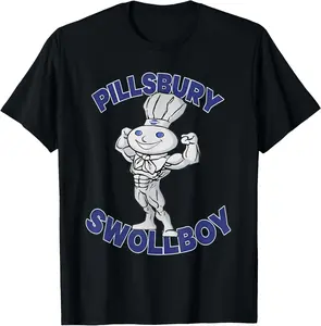 Pillsbury Swoleboy Doughboy Gifts Shirt ~ Unisex Apparel Relaxed Fit Printed In The Usa Clothing