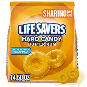 Life Savers Butter Rum Hard Candy Individually Wrapped, Sharing Size