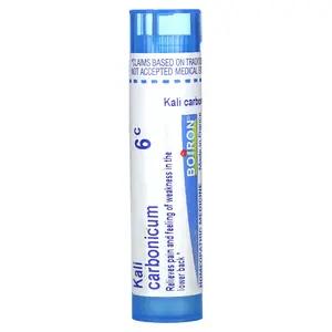 Boiron Kali Carbonicum, 6C, Back Pain Relief, Approx 80 Pellets | HSA/FSA Eligible
