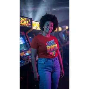 Let's Rock Neon 3D Tee – 100% Organic Cotton