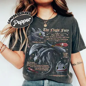 The Night Fury Dragon HTTYD  Shirt, Dragon Trainer Shirt, How To Train Dragon Movie Inspired Sweatshirt, Gift For Dragon Lovers