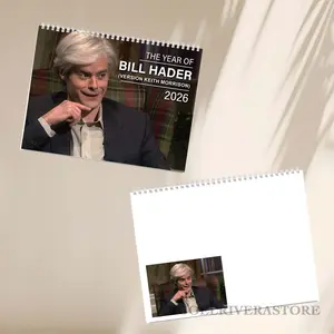 True Crime Bill Hader Keith Morrison SNL 2026 Wall Calendar, Wall Calendar 2025, Bill Hader Best Lines Graphic Calendar, Home Decorating