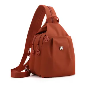 Women's Fashion Shoulder Backpack, Simple Trendy Design, Multi-Pocket, Ideal for Work, School, Commuting, Shopping, Casual Style, Casual Lightweight Backpack