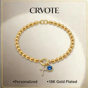 Beaded Cross Birthstone Bracelet | Protection & Blessings | Meaningful Gift