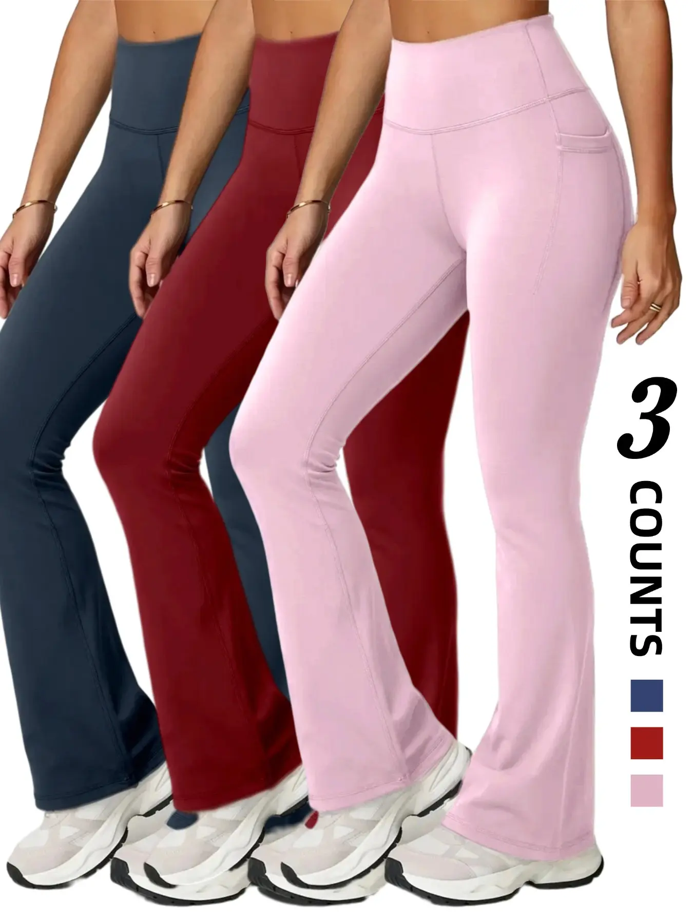 Women's High Waist Yoga Pants, Tight Fitting Pants, Gym Workout Leggings, Women Workout Clothes, Breathable & Stretchy Design, Ideal for Fitness Training, Comfortable All-Day Wear, High Waist Activewear