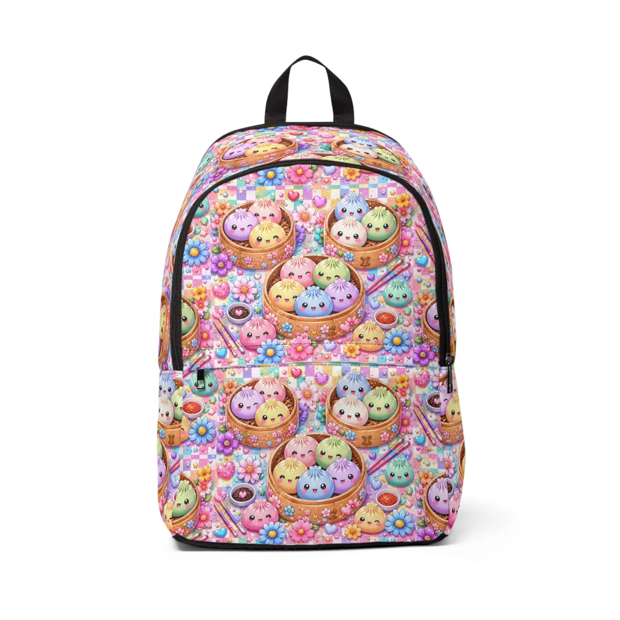 Kawaii Pastel Sweets Backpack — Cute Dessert Pattern School Bag