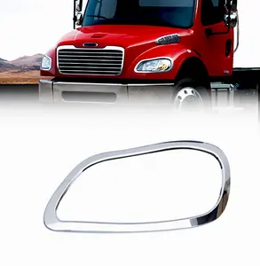 Headlight Bezel for 2002-2018 Freightliner M2 100 106 112 | Chrome | Left