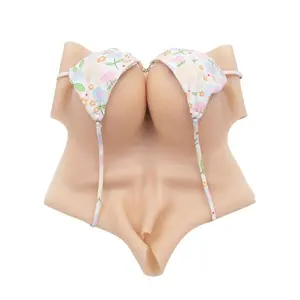 New Style High Neck Silk Cotton Filled Breast Forms More Light Soft and Comfortable C to G Cup Silicone Breastplate CDS Womenswear