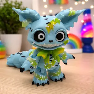 5.5" Zombie Jinx Cat - Articulated Desk Pet