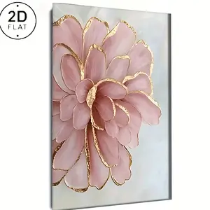 Rose Flower Pattern Canvas Painting , 1 Count Modern Wall Art Painting, Wall Art Decor for Home Living Room Bedroom Office