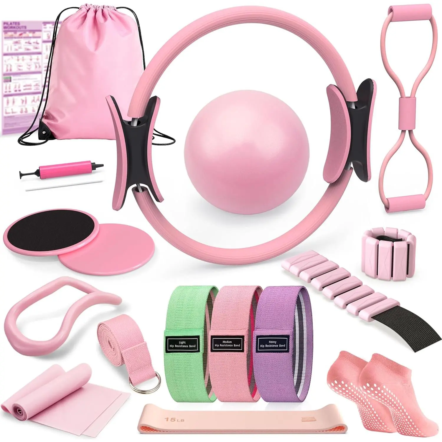 Pink with Ankle Weights