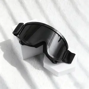 Unisex One-Piece Large-Frame Ski Goggles: Day-Night Versatile Lens, Padded Windproof Fit for Skiing/Snowboarding, High-Definition Anti-Fog Shades for Mountaineering & Winter Adventures