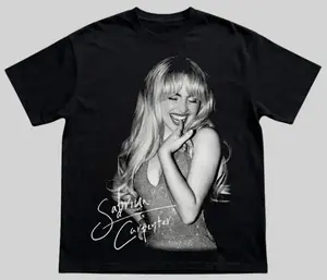 Vintage Graphic Sabrina T-Shirt,Carpenter Shirt, Short N Sweet Tour Merch, Concert Fans, House Tour Shirt,Y2k Style Clothing Unisex For Men & Women