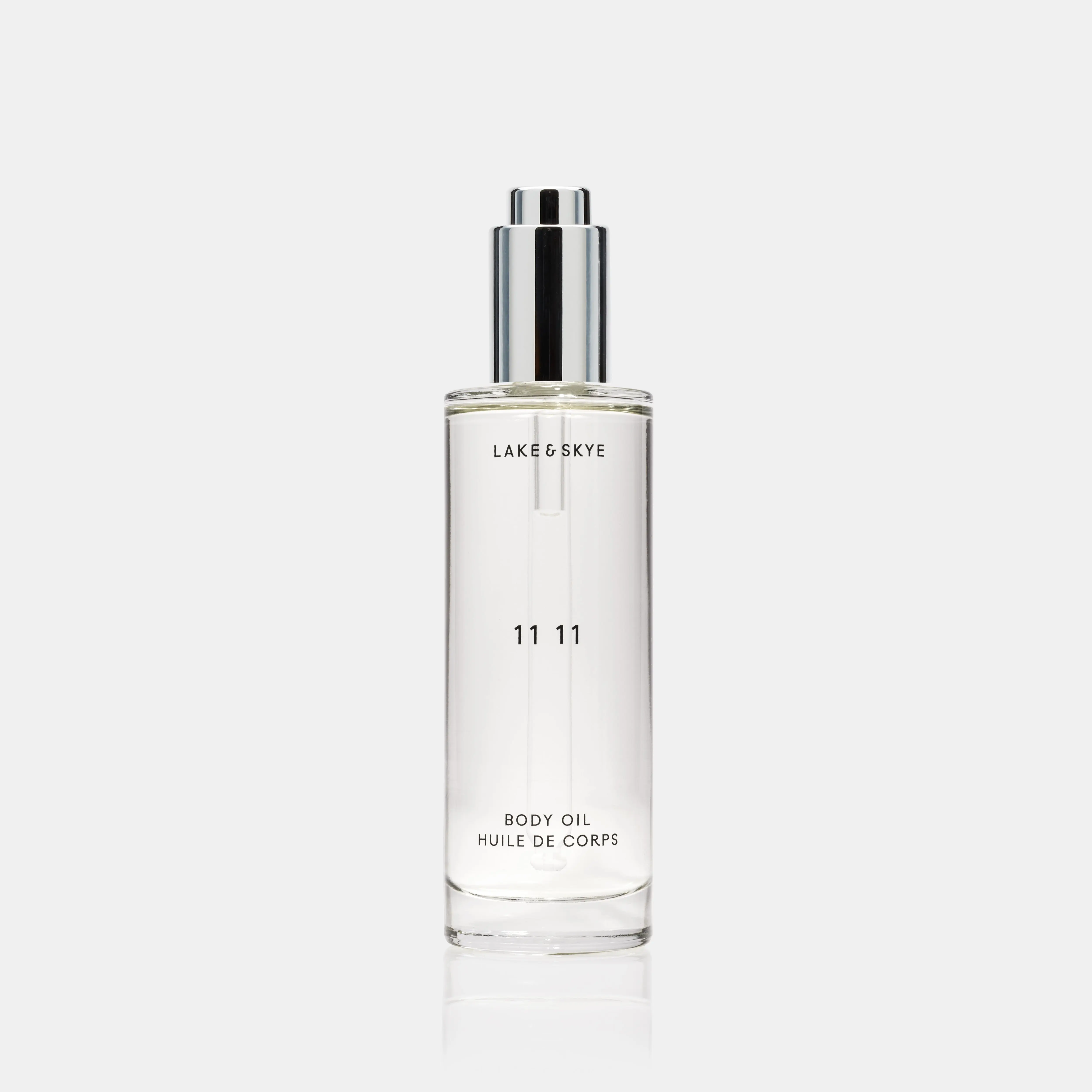 Lake & Skye 11 11 Lightweight Moisturizing Body Oil - White Musk, White Amber Scent, 3.4 oz/100ml Bath & Body Care Product, Moisturizer