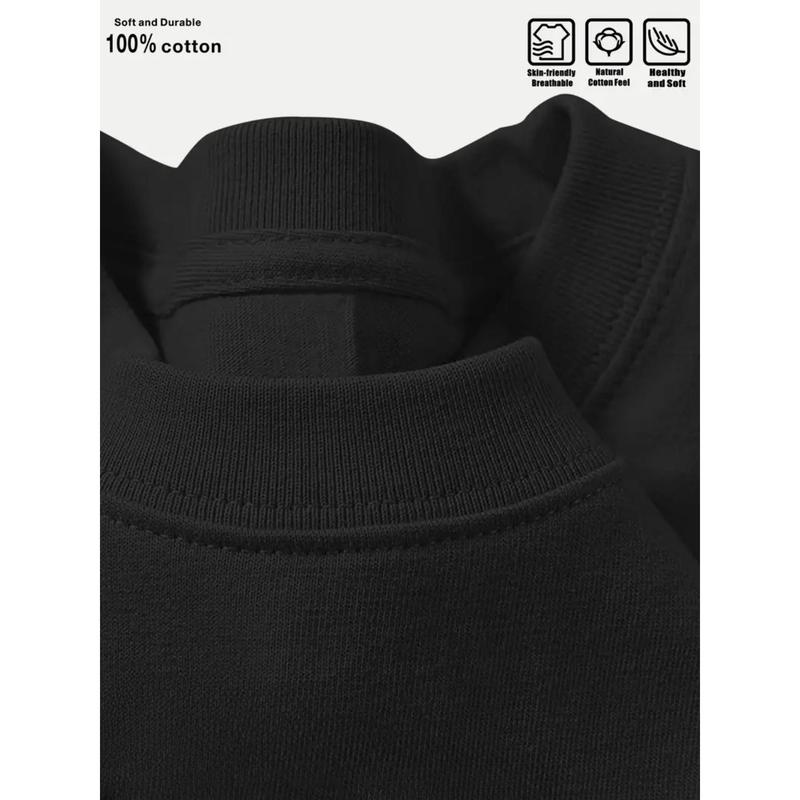 Men's Oversized Graphic T-Shirt for Men Black Cropped Tee with Distinctive Face Design Unique Streetwear Style Perfect for Casual Outings And Statement Fashion Tee Tops