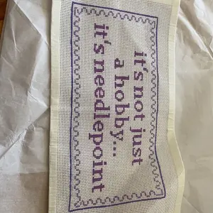 It’s not just a hobby…it’s needlepoint 13 mesh canvas