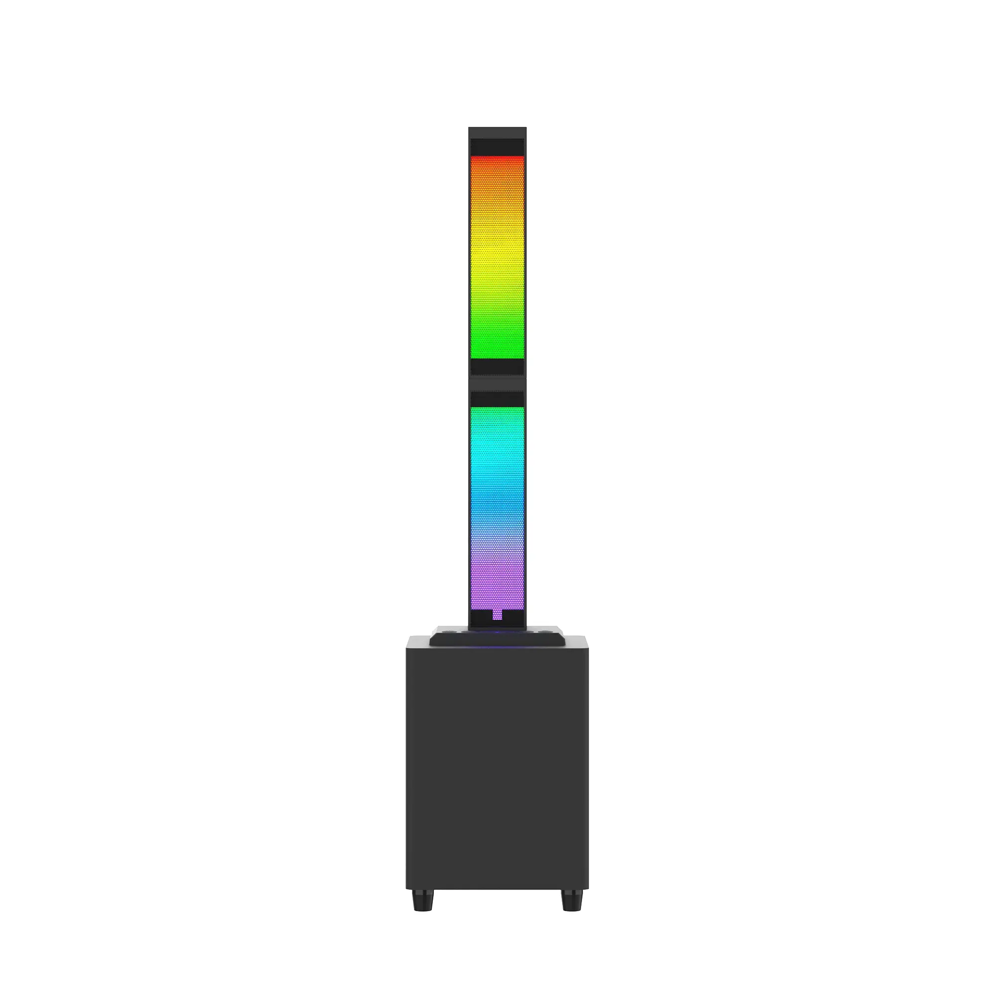 Party-Ready Bluetooth Speaker Subwoofer with RGB Light Show, TWS Detachable,Wireless Karaoke,3D Surround Sound,Home Theater Vibes