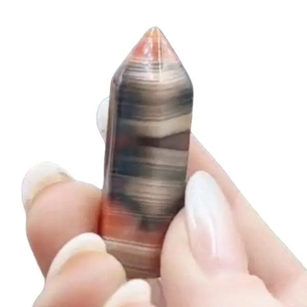 Banded Agate Mini Tower - Natural Stone Decorative Figurine