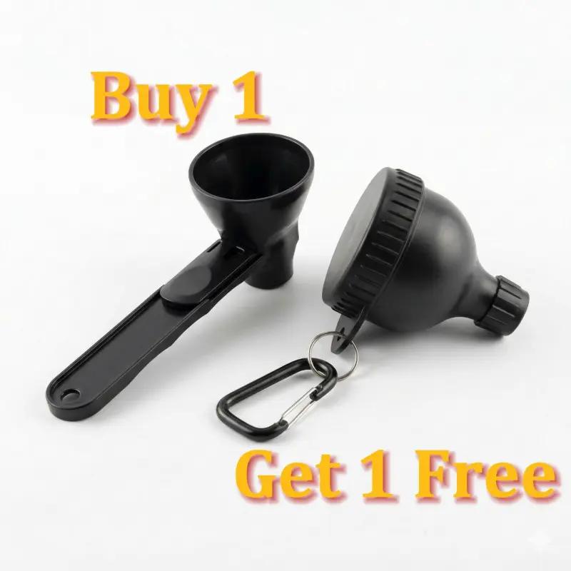 Mini Protein Powder Funnel Kitchen Gadget with Sliding Spoon & Storage Case BPA Free for Pre Workout Supplements Creatine Coffee Milkshake Chocolate Powder Gift for Valentine Father's Day
