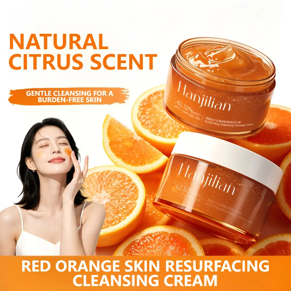 Vitamin C Tangerine Exfoliating Jelly,Brightening Orange Scrub & Mask,Glow-Boosting Pore Clarifying Cleanser