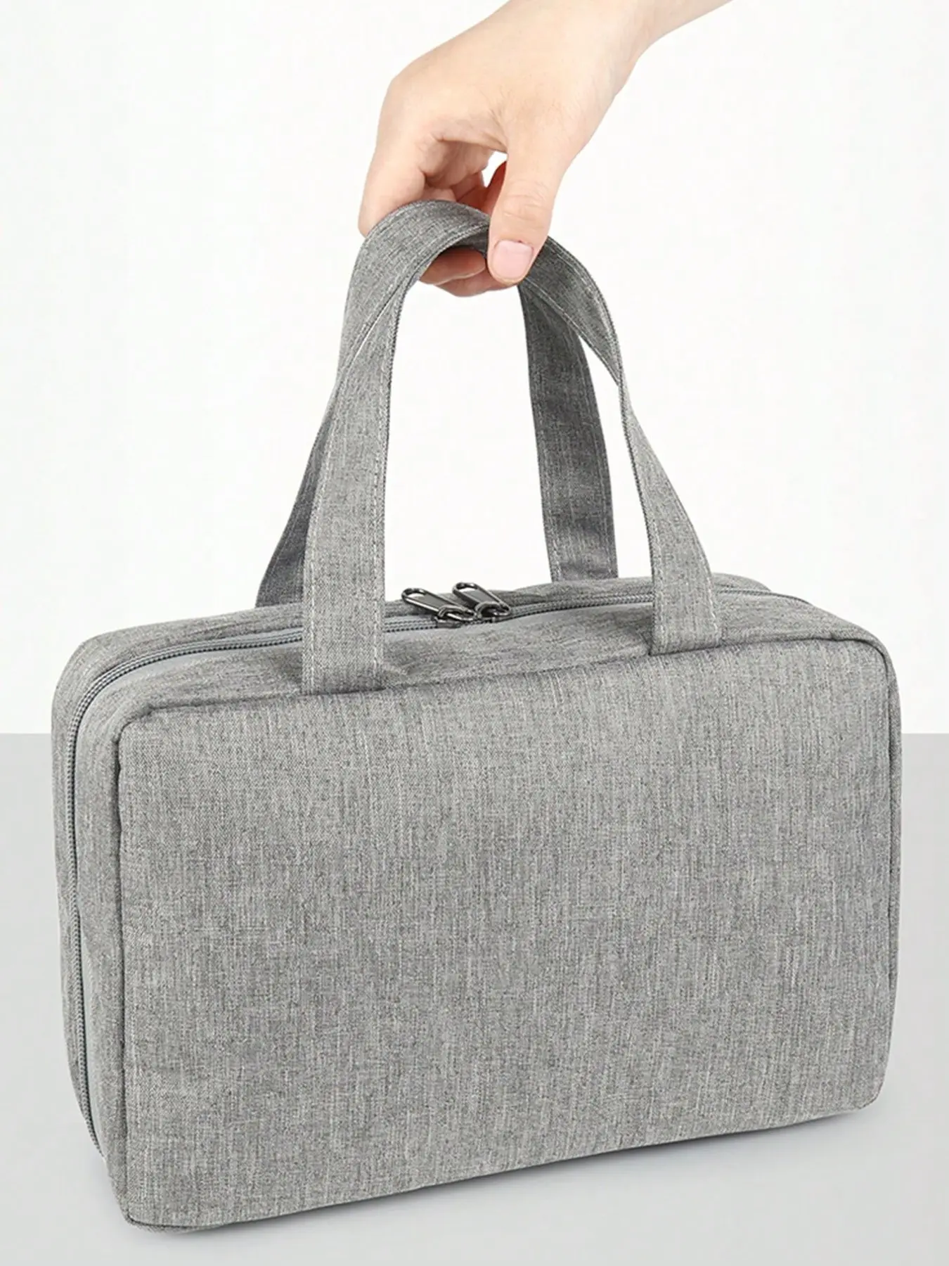 Large Capacity Hooked Wash Bag Waterproof Foldable Handbag Travel Cosmetic Storage Bag Multifunctional Makeup Organizer Travel Makeup Pouch Cosmetic Travel Bags