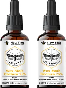 Wax Moth Larvae Tincture 25% – 2 Pack (2 x 60ml) | Galleria mellonella Extract – Ognevka