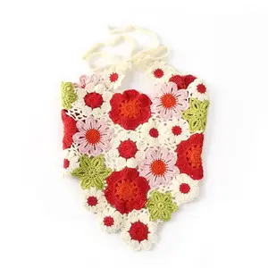 Flower Crochet Headscarf