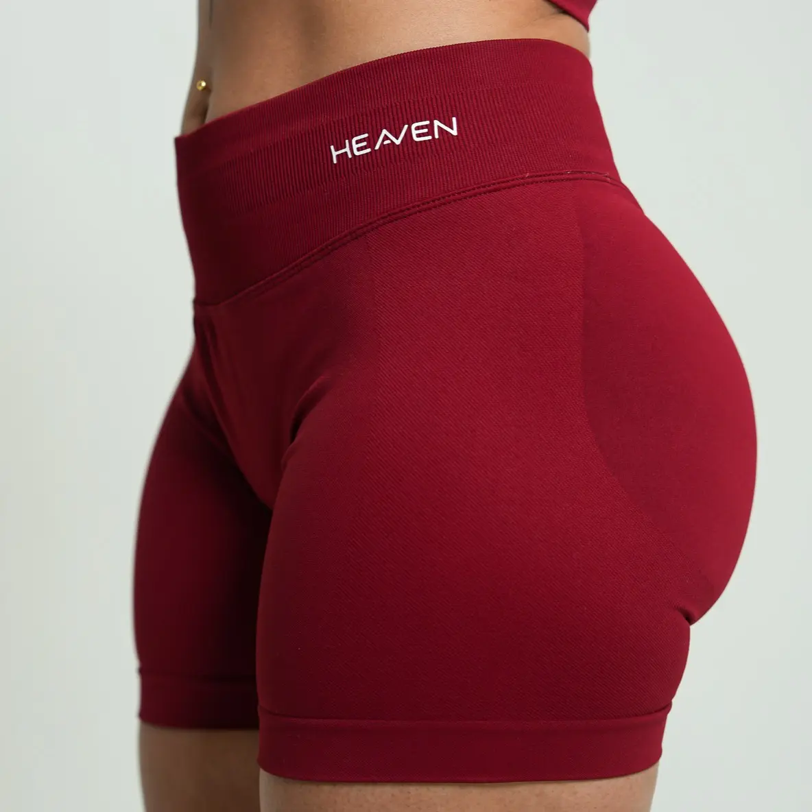 Halo Rise Athletic Sports Shorts - Active, Compression Fit, Nylon Blend, Form Fitting Shorts for Casual Wear