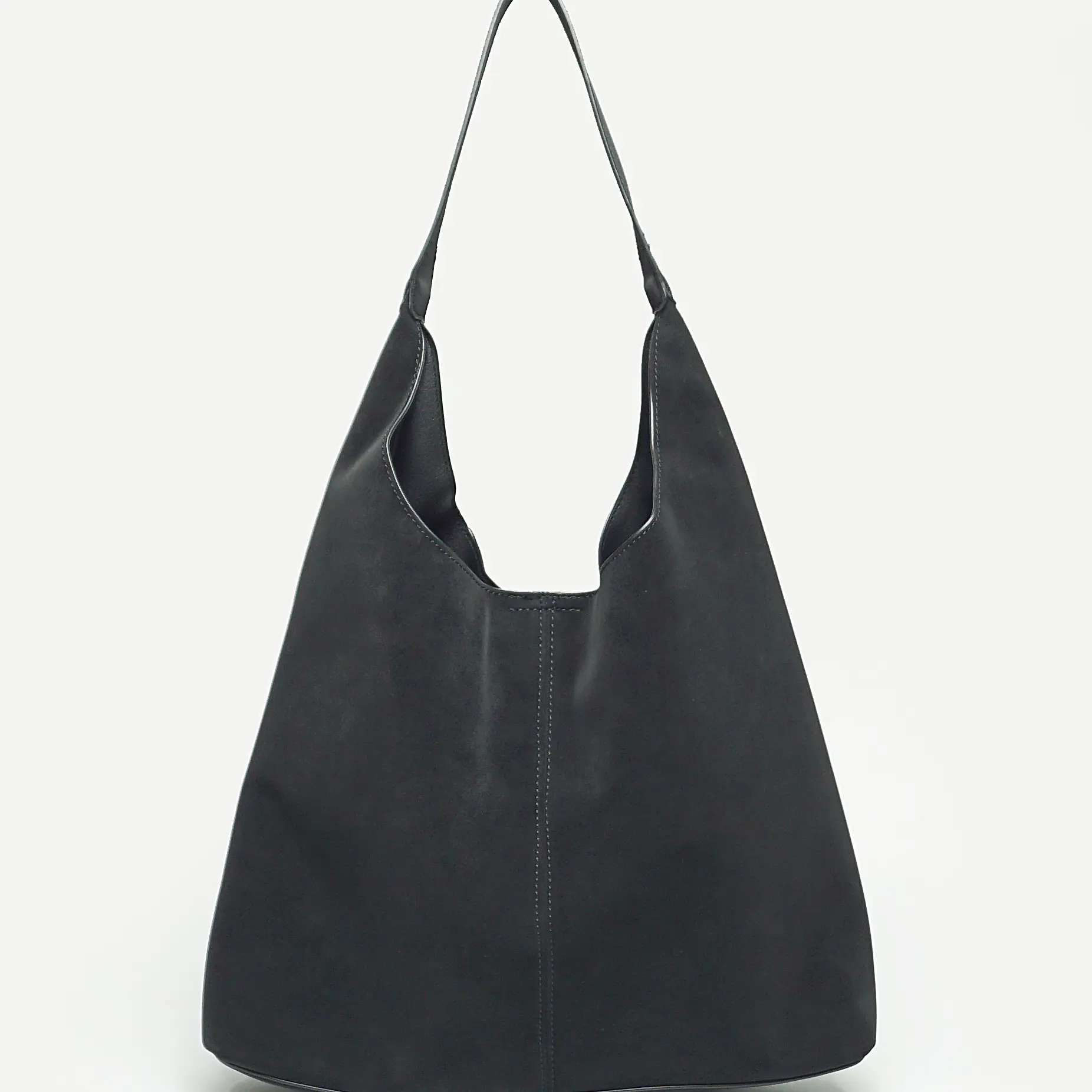 Gigi | Two-bag Coord Set | Classic Shoulder Handbag in Matte Suede-Like Material with Messenger Crossbody Bag Included