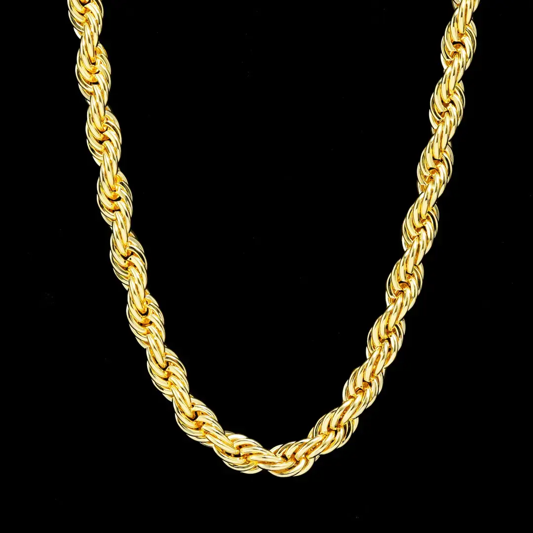 Unisex 8mm Stainless Steel Long Twisted Rope Cable Chain Necklace - 24in Classic Twist, Durable Fashion Accessory, Lobster Clasp, Refined Charm Chain Jewelry Necklaces, Ideal Holiday & Everyday Use, Classic Twist Necklace