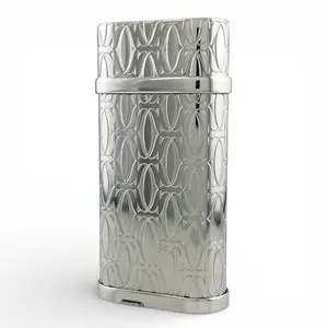 Pre-owned Cartier Sterling Silver 925 (Ag925) Small Leather Goods Happy Birthday Metal Lighter