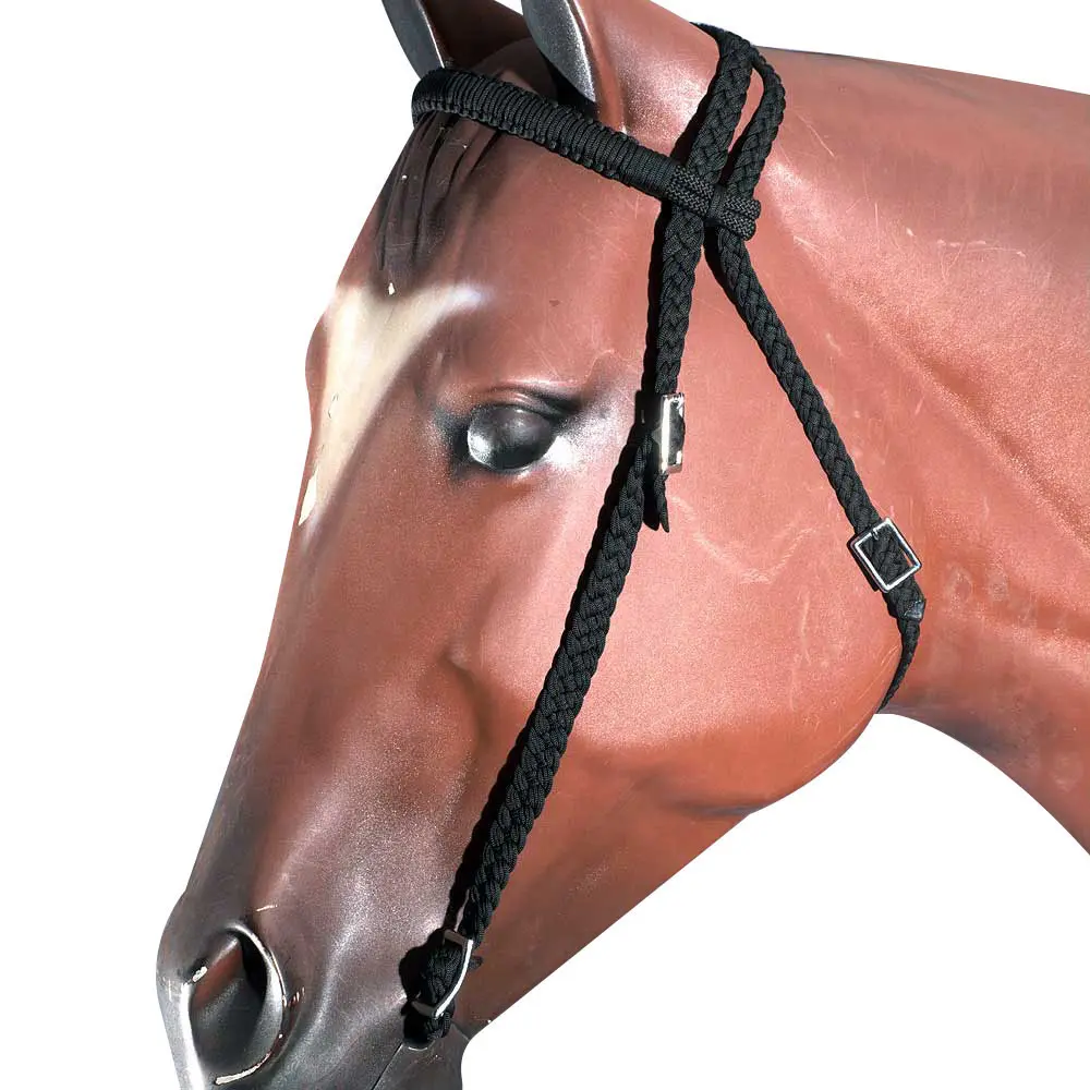 Horse Bridle Headstall Flat Braided Paracord By Hilason