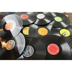 Lot of 12" Vinyl Records for Crafts & Decoration Artwork for Party Decor Artist Studio Vintage Look (Lot of 10)
