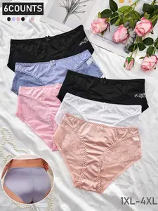 Women's High Waist Lace Mesh Panties, Bow Decor, Cute and Sexy, Elegant, Chic, Satin Butt Lifting, All Seasons Wear, Fitted Innerwear