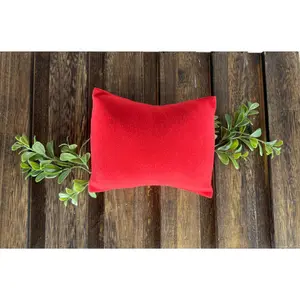 Mini Pillow with Cover - Smooth - Red
