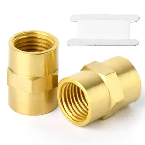 TAISHER Brass Pipe Fitting, Coupling, Female Pipe x Female Pipe