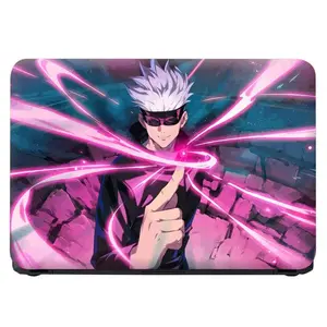 Anime Style Anime Sorcerer Power Laptop Sleeve Cool Pink Energy Design Case