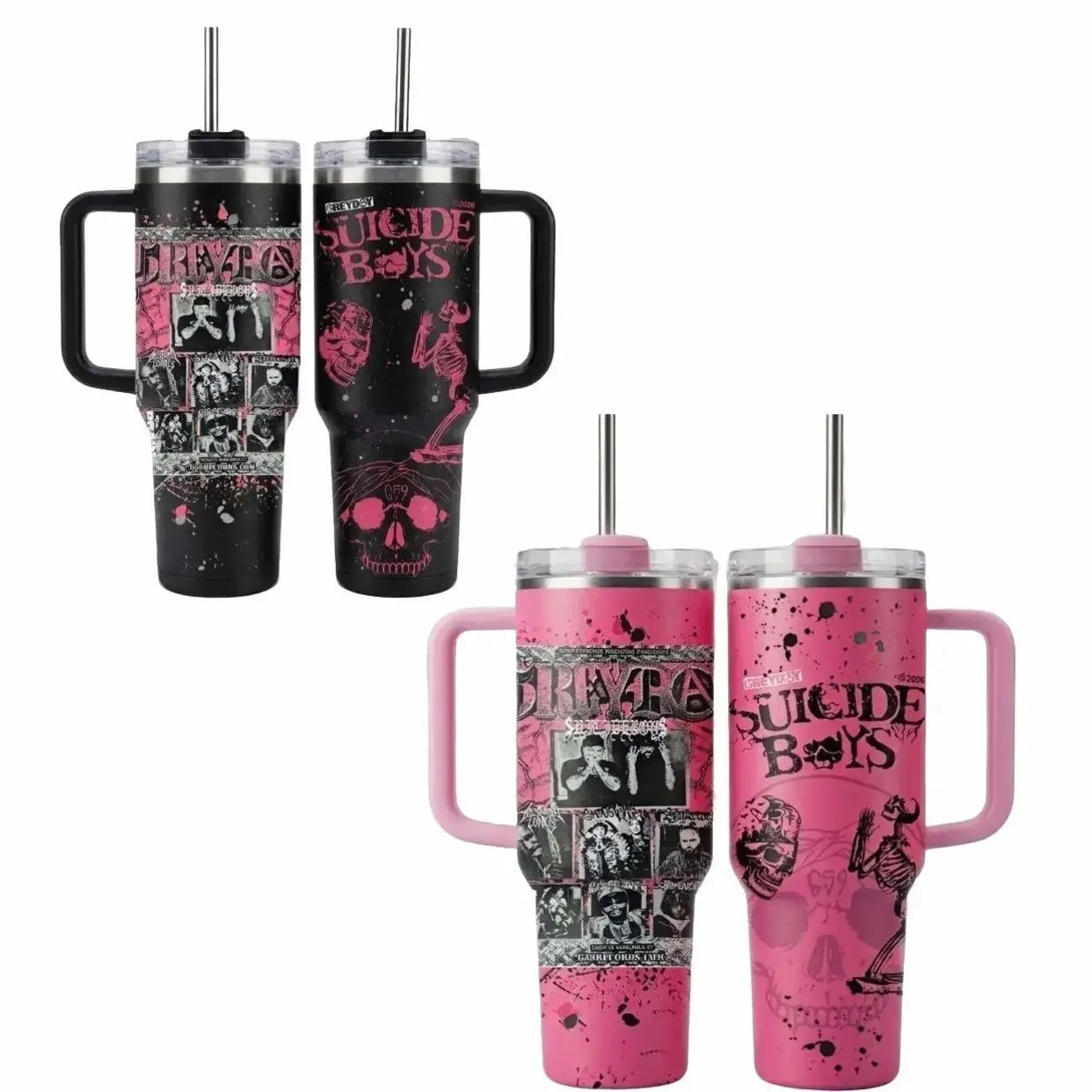 $uicideboy$ Greyday Music Custom Tumbler 40 oz 30 oz Tumbler With Handle
