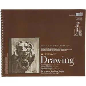 (400-107 400 Series Drawing, Smooth Surface, 14x17, White